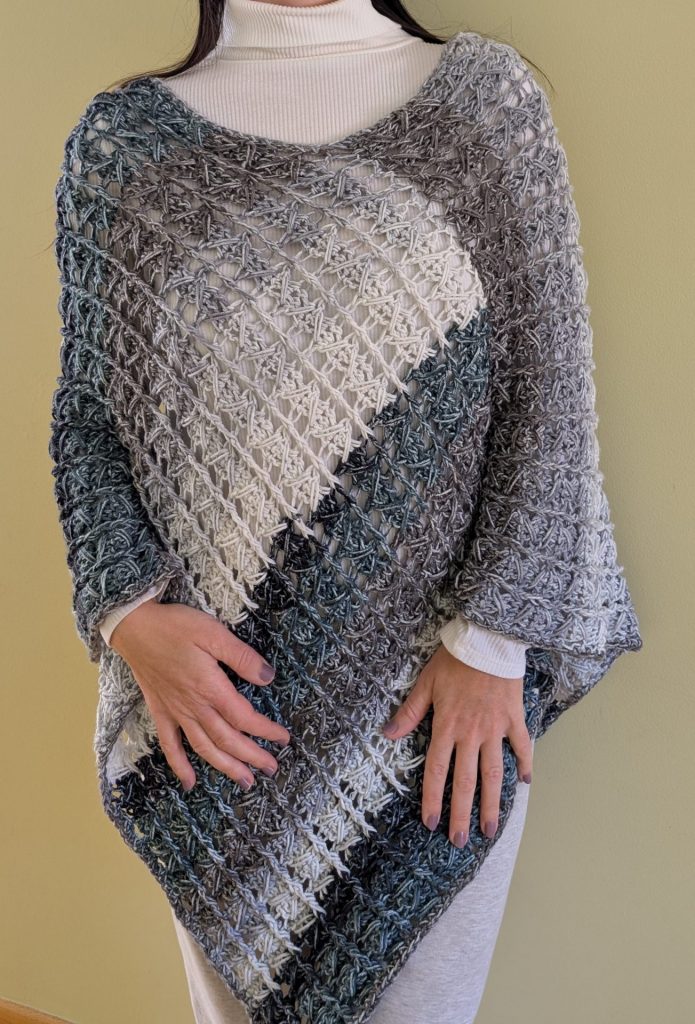 crochet poncho free pattern easy and cozy for winter
