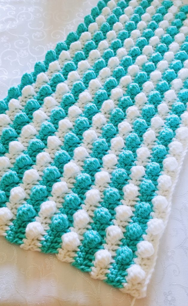 Bobble Stitch Baby Blanket Free Crochet Baby Blanket