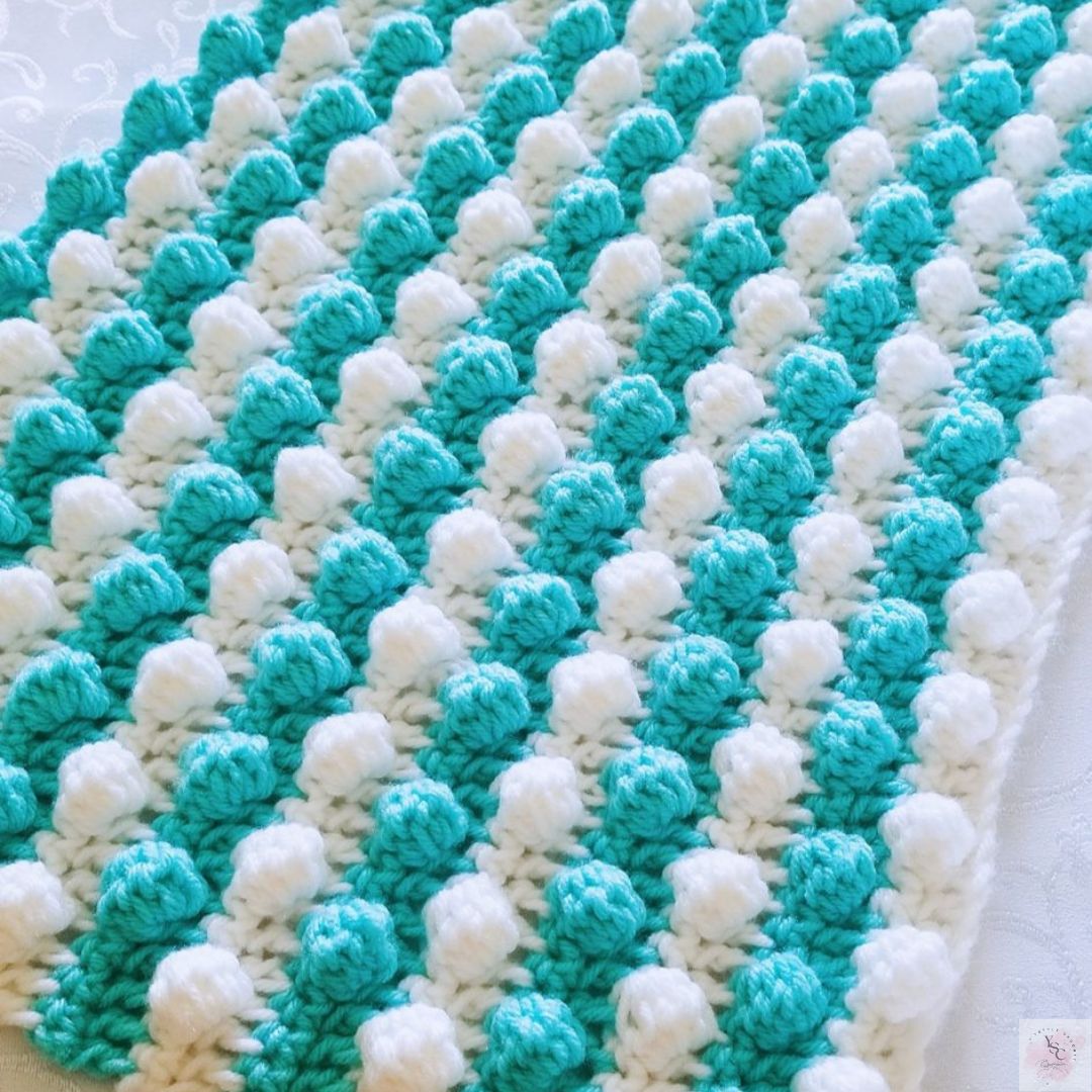 Bobble Stitch Baby Blanket Pattern – Free Tutorial
