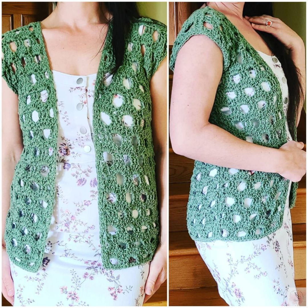 Easy Crochet Summer Cardigan – Free Pattern