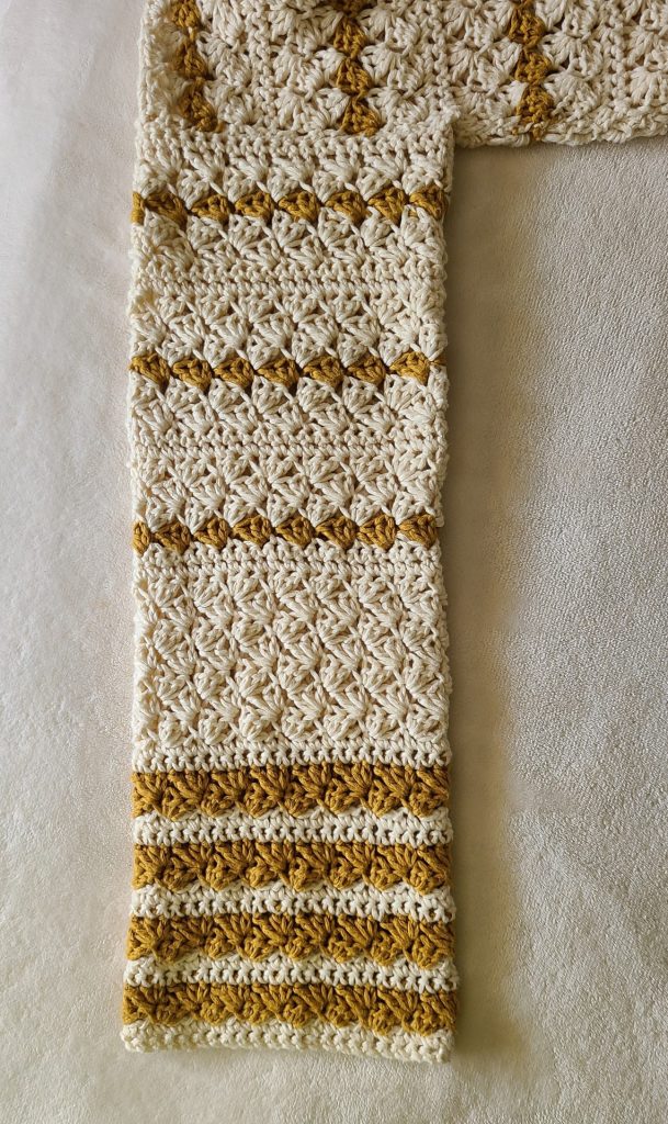 Elegant Crochet Sweater sleeve