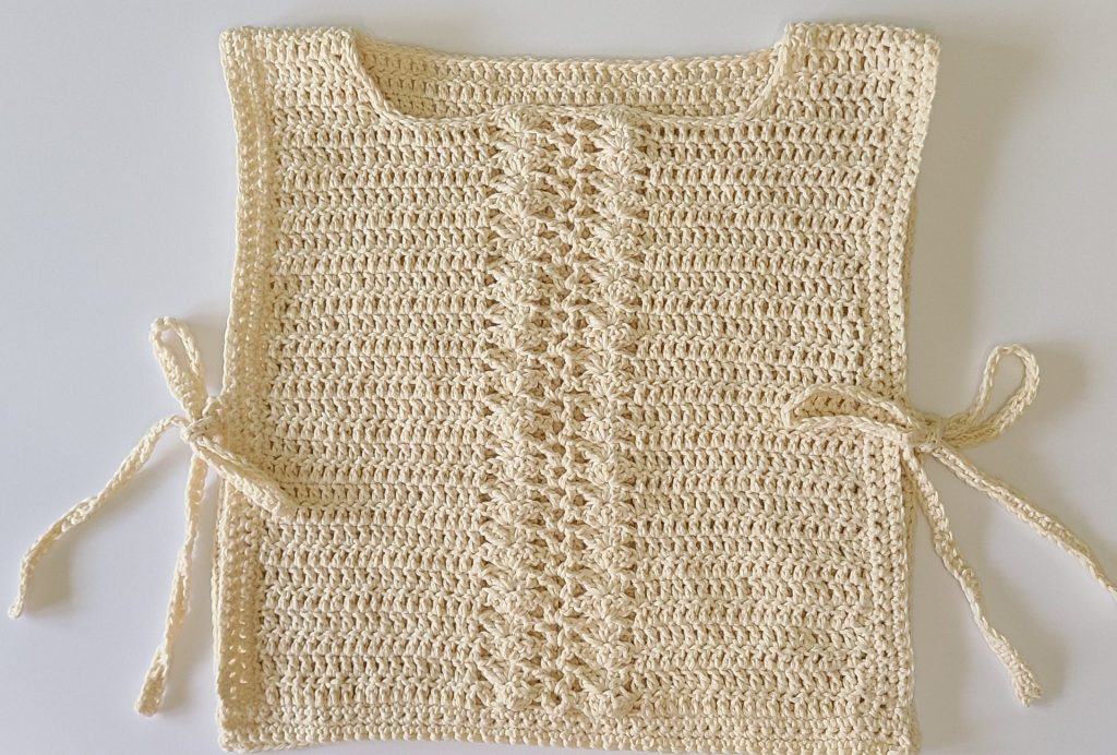 crochet tie vest