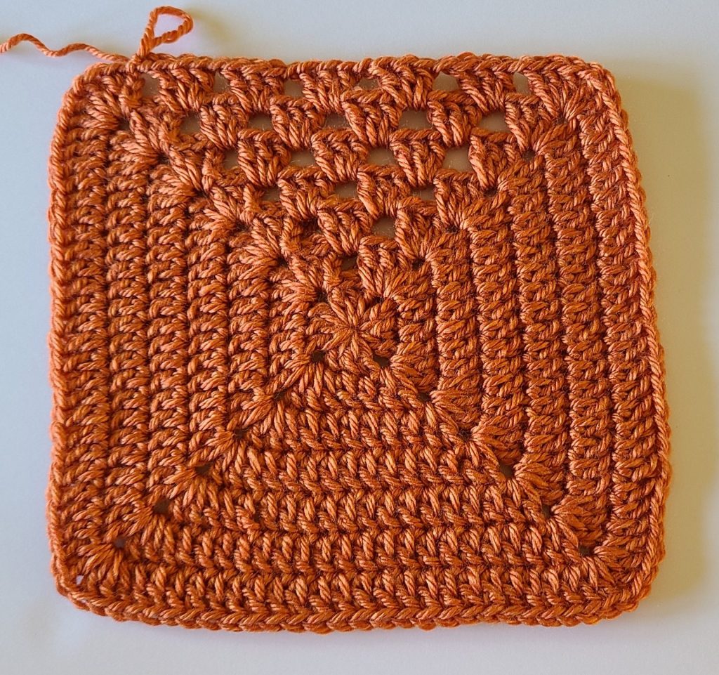 crochet granny square rows 7