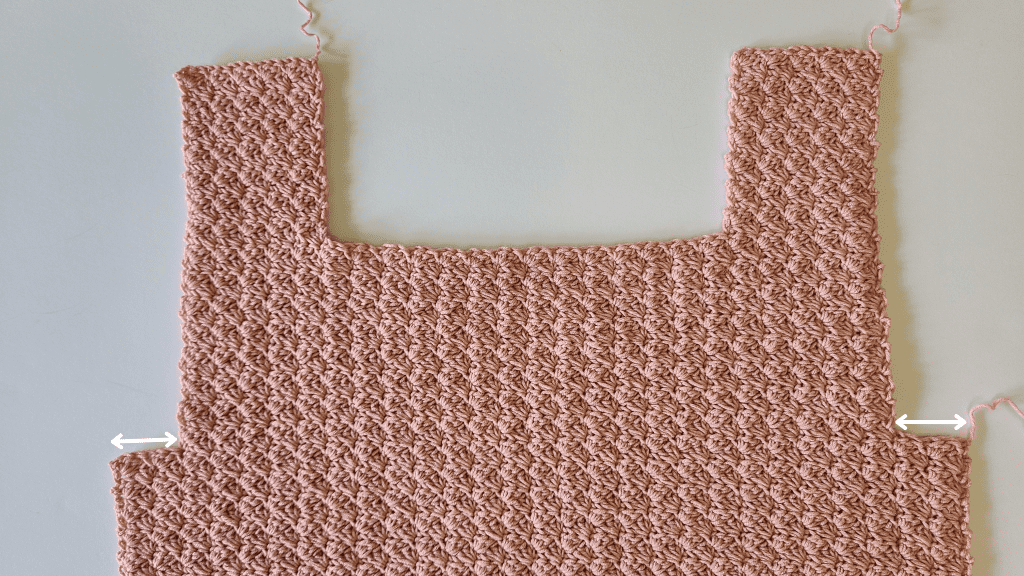 Back panel of the Malvina Crochet Crop Top showing lace stitch details