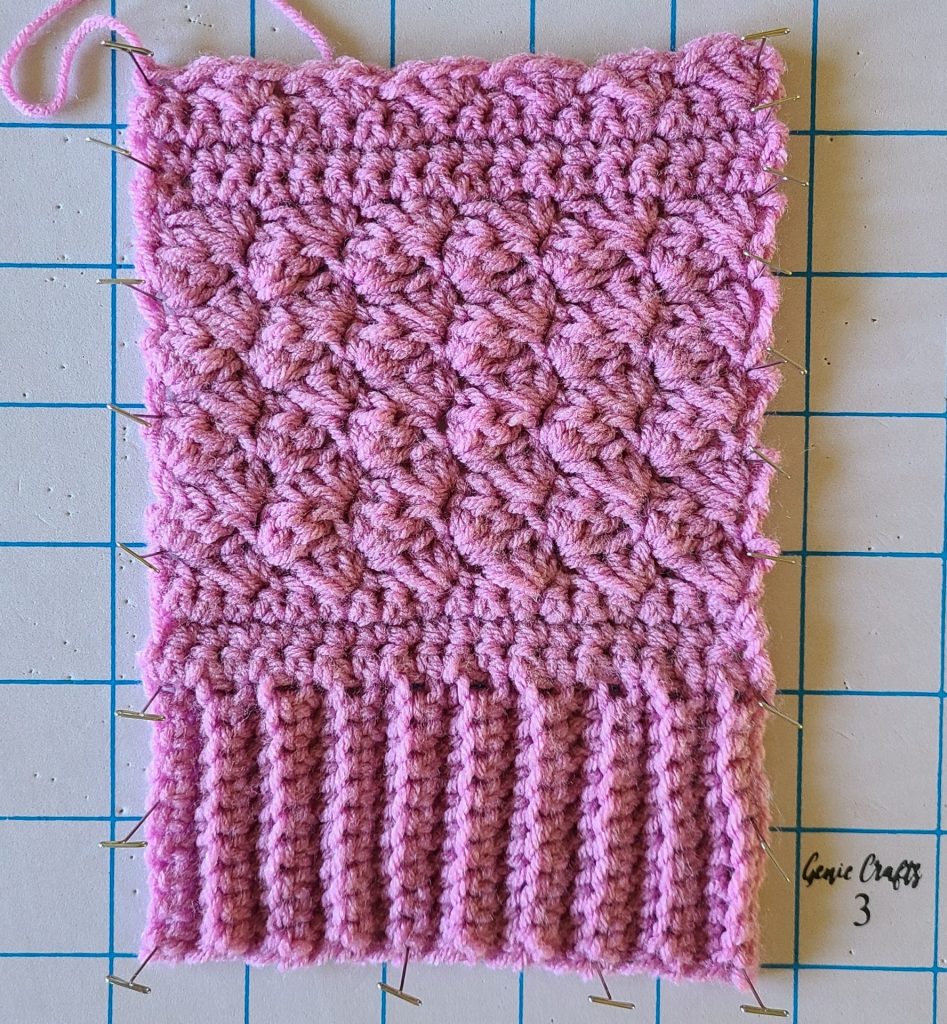 crochet vest swatch