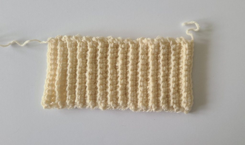 crochet Wrist Ribbing