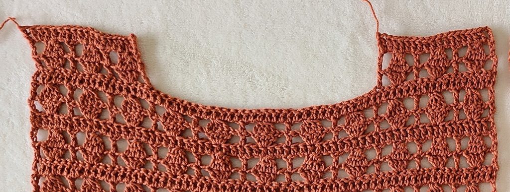 Crochet straps for the Galena crochet lacy top 