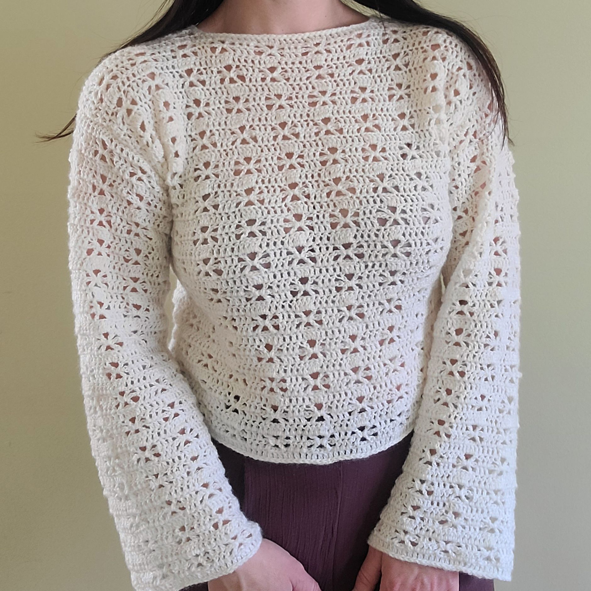 How to Crochet Lacy Sweater – Zoriana Free Pattern & Tutorial