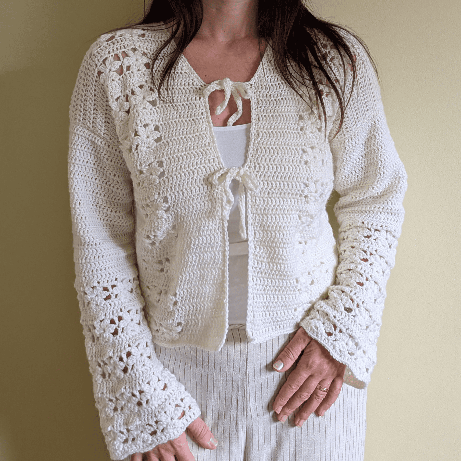 Free Crochet Cardigan Pattern | Aryna Crochet Cardigan S–5XL